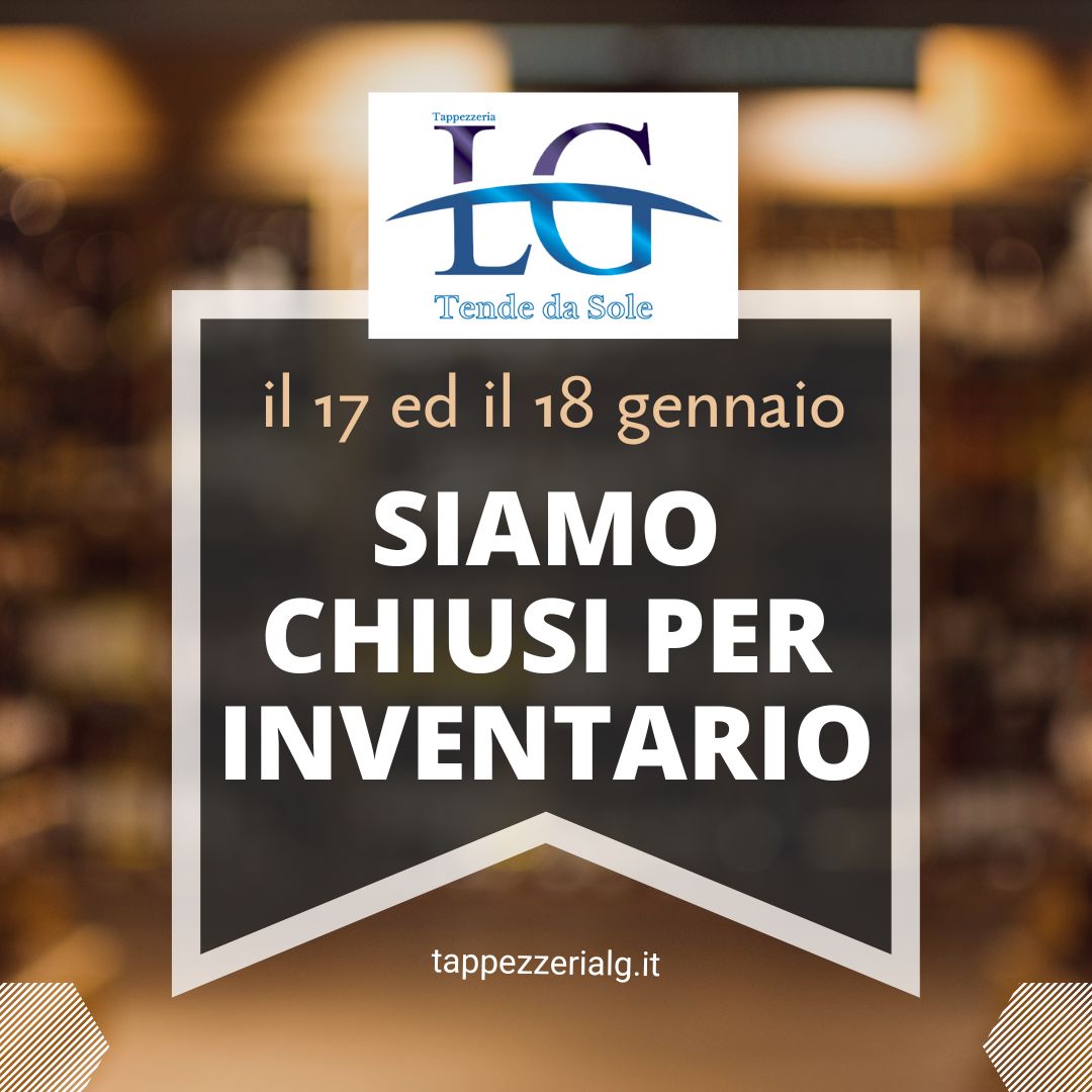Il 17 ed il 18 gennaio 2023 siamo chiusi per inventario. Ci scusiamo per il disagio. Grazie
